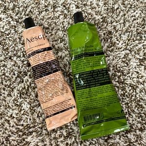 Aesop geranium leaf body balm and Aesop hand balm bundle